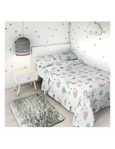 Oberlaken Happy Home LISOS COTTON Erde King size | Tienda24 Tienda24.eu