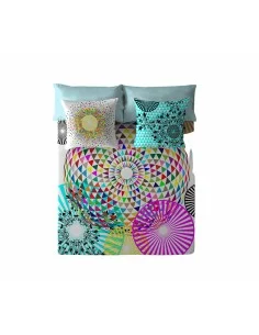 Bettlaken HappyFriday Summer floral Bunt 180 x 200 x 32 cm | Tienda24 Tienda24.eu