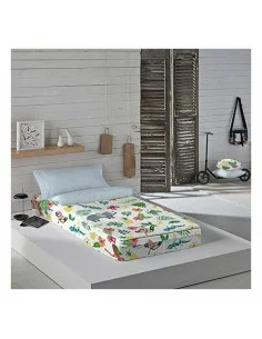 Saco Nórdico sin Relleno Haciendo el Indio Jurassic Green (90 x 190 cm) (Cama de 90) | Tienda24 Tienda24.eu