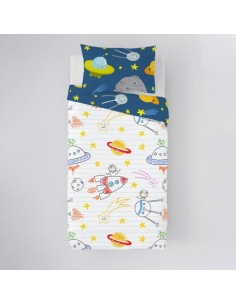 Duvet cover set HappyFriday Mini Animals Multicolour Single 2 Pieces | Tienda24 Tienda24.eu