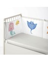 Protection du berceau Cool Kids Mermaid (60 x 60 x 60 + 40 cm) | Tienda24 Tienda24.eu