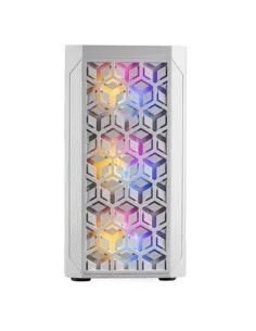 Boîtier ATX semi-tour Nfortec Caelum RGB Blanc | Tienda24 Tienda24.eu