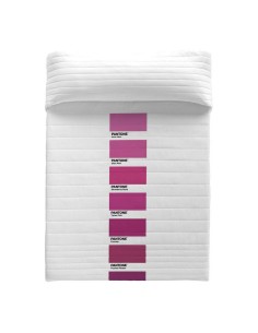 Colcha Hosteline VEGAS Fucsia Malva Cama de 180 (3 Piezas) | Tienda24 Tienda24.eu