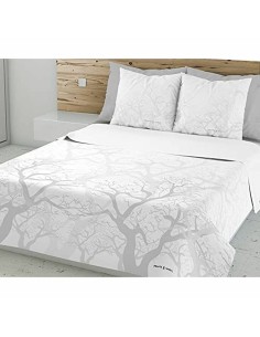 Bettlaken Alexandra House Living Weiß 105 x 210 cm | Tienda24 Tienda24.eu