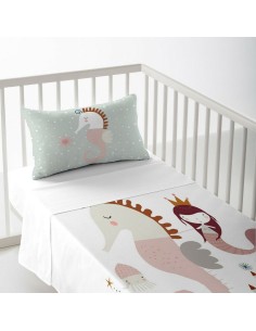 Taie d'oreiller Kids&Cotton MAUI Beige 40x60cm | Tienda24 Tienda24.eu