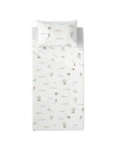 Pillowcase Kids&Cotton ITALO Mint 45 x 110 cm | Tienda24 Tienda24.eu