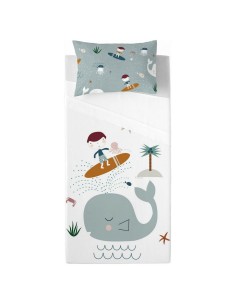 Funda de almohada HappyFriday Blanc Ginkgo Multicolor 60 x 60 cm | Tienda24 Tienda24.eu