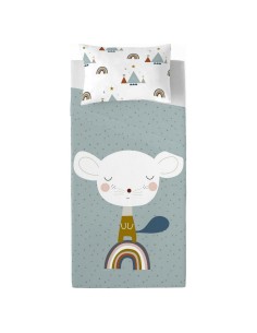 Drap Happy Home LISOS COTTON Terre Lit king size | Tienda24 Tienda24.eu