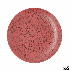 Flad plade Ariane Oxide aus Keramik Rot (Ø 31 cm) (6 Stück)