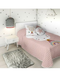 Colcha Hosteline ESPIGA Gris Perla Cama de 150 (1 Pieza) | Tienda24 Tienda24.eu