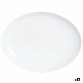Fuente de Cocina Luminarc Diwali Ovalado Blanco Vidrio (33 x 25
