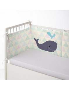 Cot protector HappyFriday Happynois Pirate ship Multicolour 210 x 40 cm | Tienda24 Tienda24.eu