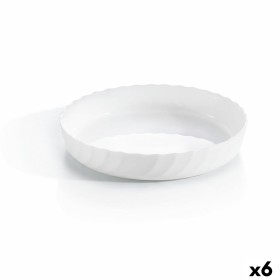 Serving Platter Luminarc Trianon Oval White Glass (Ø 26 cm) (6