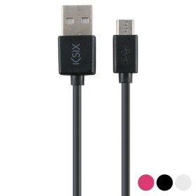 Cabo KSIX BXCUSB01 Micro USB 1 m Preto de KSIX, Carregadores - Ref: S0407259, Preço: 6,29 €, Desconto: %