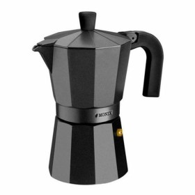 Italian Coffee Pot Monix Braisogona_M640006 Black Aluminium 6 Cups by Monix, Stovetop Coffee Makers - Ref: S0412370, Price: 1...