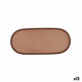 Snack tray Bidasoa Gio Brown Plastic 28 x 12 cm 12 Units