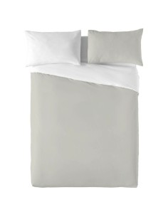 Conjunto de capa de edredom Alexandra House Living Branco Cinzento Queen 3 Peças | Tienda24 Tienda24.eu