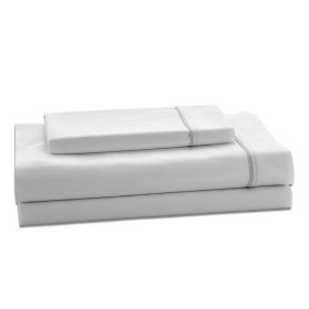 Juego de Sábanas Alexandra House Living Gris Perla Cama de 150 de Alexandra House Living, Sábanas y fundas de almohada - Ref:...