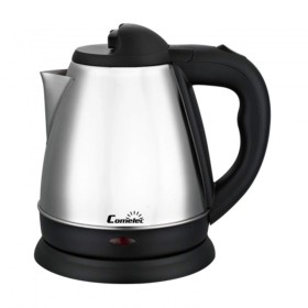 Wasserkocher COMELEC D227990 1,2 L 1600W Weiß Schwarz Schwarz/Silberfarben Silberfarben Edelstahl 1200 W 1600 W 1 L von COMEL...