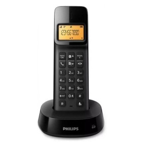 Telefone sem fios Philips D1601B/01 1,6" 300 mAh GAP Preto de Philips, Telefones analógicos - Ref: S0424389, Preço: 18,78 €, ...