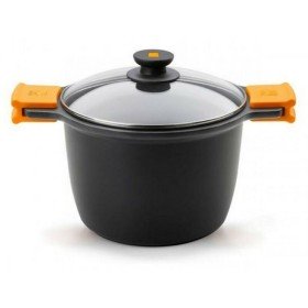 Pot with Glass Lid Quttin New Neron Steel 23,8 x 19,3 cm (4 Units) | Tienda24 - Global Online Shop Tienda24.eu