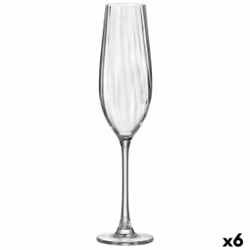Champagne glass Bohemia Crystal Optic Transparent Glass 260 ml