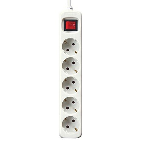 Power Socket - 5 sockets with Switch Silver Electronics | Tienda24 - Global Online Shop Tienda24.eu