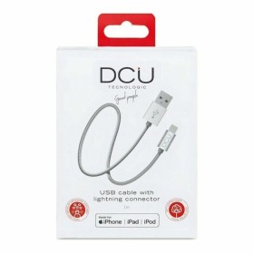 USB-Ladekabel Lightning iPhone DCU Silberfarben 1 m von DCU Tecnologic, Datenkabel - Ref: S0428902, Preis: 17,68 €, Rabatt: %