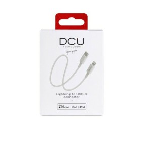 Cable USB-C a Lightning iPhone DCU 1 Blanco 1 m de DCU Tecnologic, Cables de datos - Ref: S0428907, Precio: 15,92 €, Descuent...