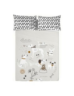 Bedding set Alexandra House Living Grey Double 3 Pieces | Tienda24 Tienda24.eu