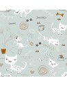 Capa nórdica Panzup Cats Solteiro (150 x 220 cm) | Tienda24 Tienda24.eu