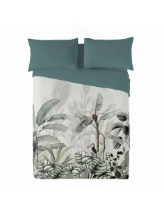 Funda Nórdica Alexandra House Living Gris Perla 220 x 220 cm | Tienda24 Tienda24.eu