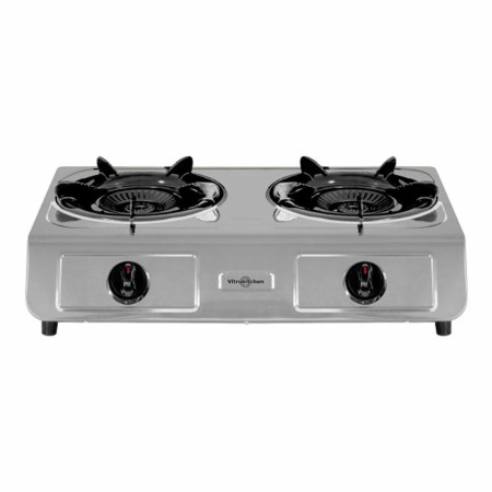 gas stove Vitrokitchen 265IB Black Steel Stainless steel by Vitrokitchen, Camp Stoves - Ref: S0432585, Price: 69,09 €, Discou...