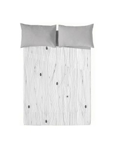 Bedding set Hosteline IRIS PREMIUM White King size | Tienda24 Tienda24.eu