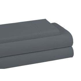 Juego de Sábanas Alexandra House Living Gris oscuro Cama de 135/140 de Alexandra House Living, Sábanas y fundas de almohada -...