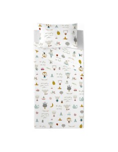 Funda de almohada HappyFriday Ebony Multicolor 45 x 125 cm | Tienda24 Tienda24.eu