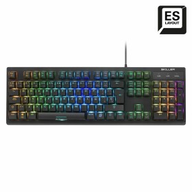 Teclado Gaming Sharkoon 4044951030873 Preto Qwerty espanhol de Sharkoon, Teclados para gamers - Ref: S0439322, Preço: 45,34 €...