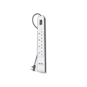 Multipresa con 4 Prese con Interruttore Belkin BSV401VF2M di Belkin, Multiprese - Rif: S0441352, Prezzo: 28,88 €, Sconto: %