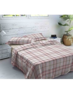 Juego de Sábanas Alexandra House Living Cloe Gris Cama de 180 4 Piezas | Tienda24 Tienda24.eu