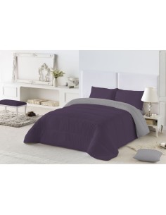 Piumino Letto Naturals Colors Grigio 300 gsm Melanzana (240 x 260 cm) (Ala francese) da Naturals, Piumini e copripiumini - Re...