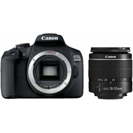 Cámara Digital Canon 2000D + EF-S 18-55mm Negro de Canon, Cámaras compactas - Ref: S0448128, Precio: 574,27 €, Descuento: %