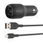 Cargador de Coche Belkin BOOST↑CHARGE de Belkin, Accesorios para coches - Ref: S0448156, Precio: 16,07 €, Descuento: %