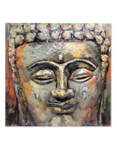 Quadro DKD Home Decor Buda Metallo Legno Buddha Orientale (80 x 80 x 7 cm) da DKD Home Decor, Dipinti - Ref: S3007051, Precio...