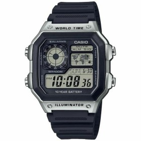 Montre Homme Casio AE-1200WH-1CVEF Noir Gris (Ø 40 mm) de Casio, Montres bracelet - Réf : S0449580, Prix : 29,80 €, Remise : %