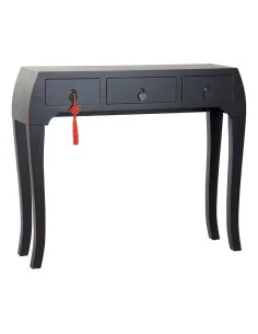 Jeu de 3 tables Noir Gris Fer 30 x 30 x 71 cm (3 Unités) | Tienda24 Tienda24.eu