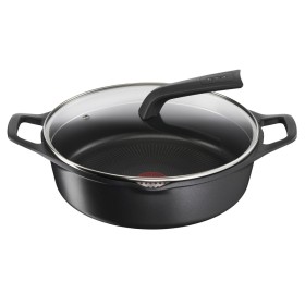 Cacerola Con Tapa Tefal E2497244 Negro Ø 28 cm de Tefal, Cacerolas - Ref: S0449858, Precio: 47,27 €, Descuento: %