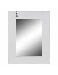 Espelho de parede 90 x 1,75 x 90 cm Branco DMF | Tienda24 Tienda24.eu