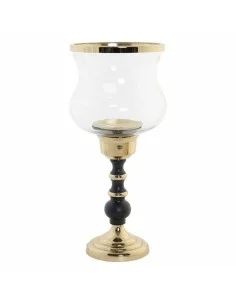 Candelabro DKD Home Decor Alluminio Vetro Ottone (18 x 18 x 42 cm) da DKD Home Decor, Candelieri e portacandele - Ref: S30118...