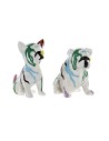 Figurine Décorative DKD Home Decor Multicouleur Chien Laqué 20 x 12,5 x 17,5 cm (2 Unités) | Tienda24 Tienda24.eu