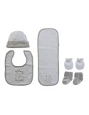 Set de bavoir DKD Home Decor 0-6 Mois Coton | Tienda24 Tienda24.eu